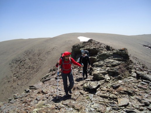 La longue crête entre Punta de Juntillas y el Contadero à 3000m