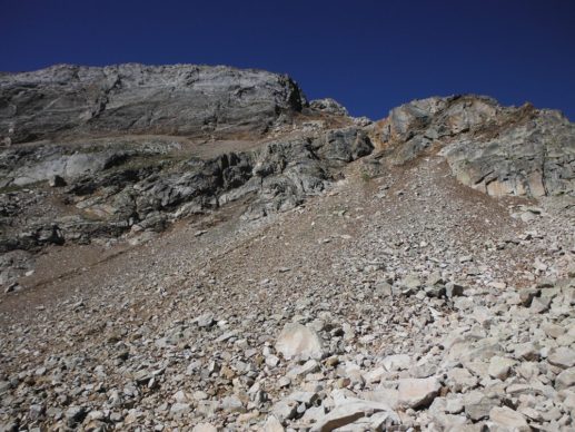 Une des dernières montée avant le pic de Gias...